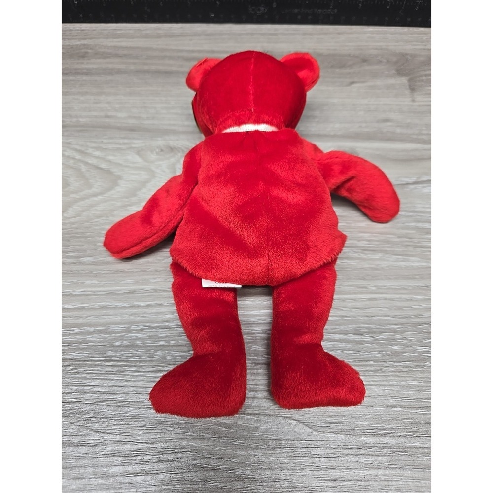 Ty Beanie Baby Osito Bear Red Mexico Flag Plush 4299 Vintage 1999 Original - Picture 2 of 7